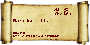 Nagy Bertilla névjegykártya